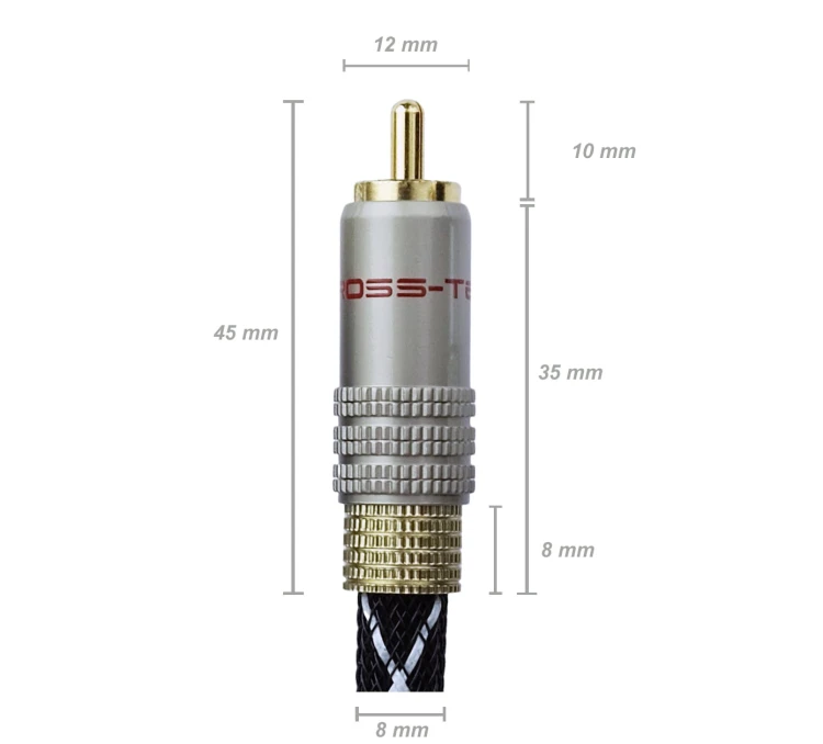 Kable audio, cinch 2RCA-2RCA CROSS-TECH OFC 0,5m