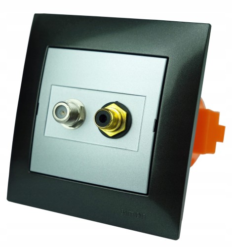 Gniazdka ścienne rca cinch podtynkowe i TV F