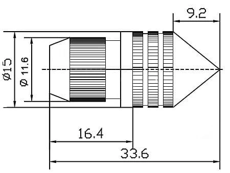 Kolce pod kolumny M8 model K1