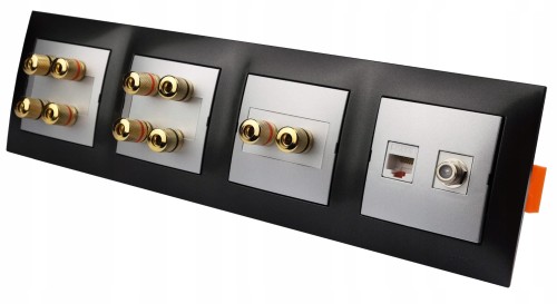 Gniazdka głośnikowe ścienne F RJ terminal 10G