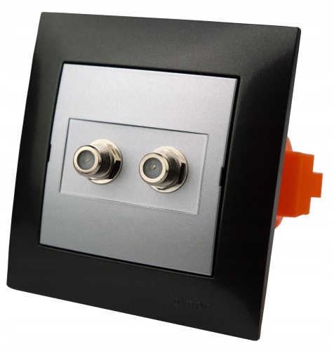 Gniazdo telewizyjne ścienne podtynkowe terminal 2F