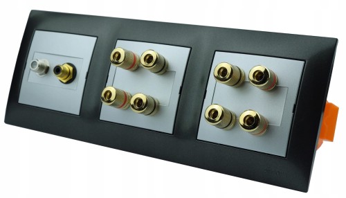 Gniazdka ścienne rca cinch, F RCA terminal 8G