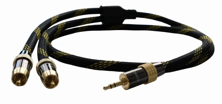 Kable jack, AUX mini jack 3,5 mm - 2RCA Cross-Tech - 3m
