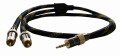 Kable jack, AUX mini jack 3,5 mm - 2RCA Cross-Tech - 2m