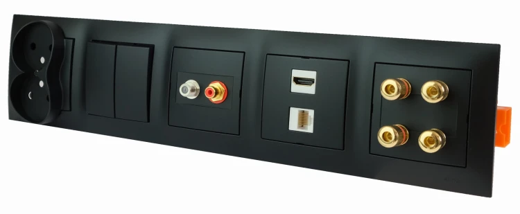 Gniazdo ścienne internetowe LAN 1 USB 1 RJ-45