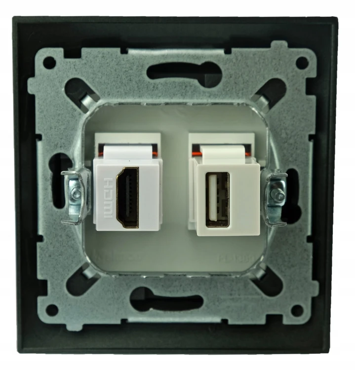 Simon gniazdo ścienne podtynkowe 1 USB 1 HDMI