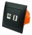 Simon gniazdo internetowe HDMI i RJ-45 czarne