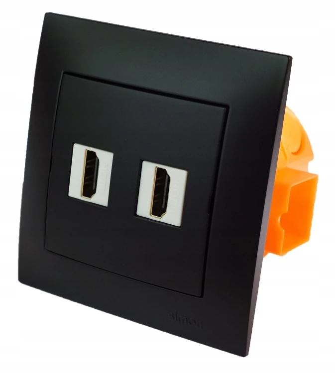 Simon gniazdo HDMI ścienne podtynkowe 2HDMI