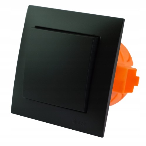 SIMON 54 ŁĄCZNIK POJEDYNCZY CZARNY WYŁĄCZNIK