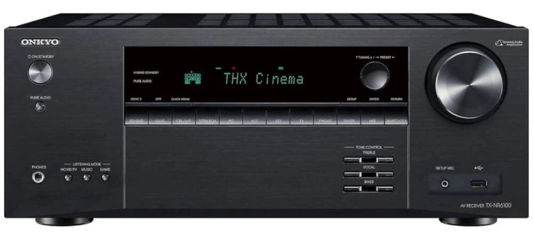 Amplituner 7.2 Onkyo TX-NR6100 8K WiFi BT Atmos - czarny
