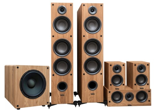 Kolumny głośnikowe 5.1 Taga Harmony TAV-607 TSW-90 v.4 - oak