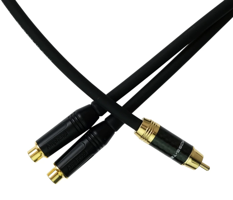 Rozgałęziacz rozdzielacz KLOTZ 2xGN RCA - RCA - 1m