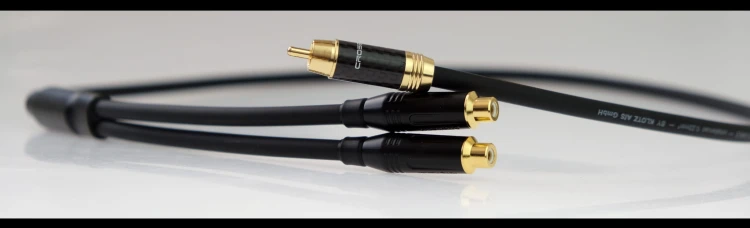 Rozgałęziacz rozdzielacz KLOTZ 2xGN RCA - RCA - 1m