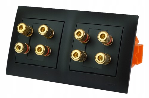 Gniazdka ścienne audio podwójne 8G