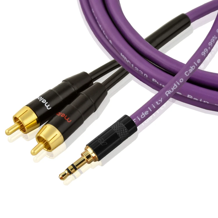 Kable jack 3,5mm - 2 RCA Melodika MDMJ2R - 0,5m