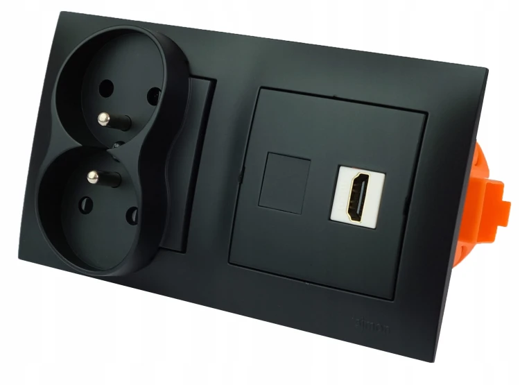 Gniazdo ścienne HDMI zasilające 230V