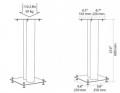 Stojaki pod kolumny Standy NorStone Stylum 2 - czarne