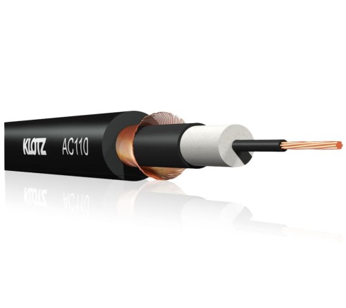 Kable audio KLOTZ AC110 przewód instrumentalny, gitarowy,  coaxial, sygnałowy