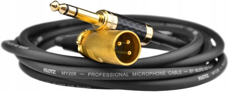 Kable jack, przewód 2x 6,3 stereo - 2x XLR (M) Klotz 3m