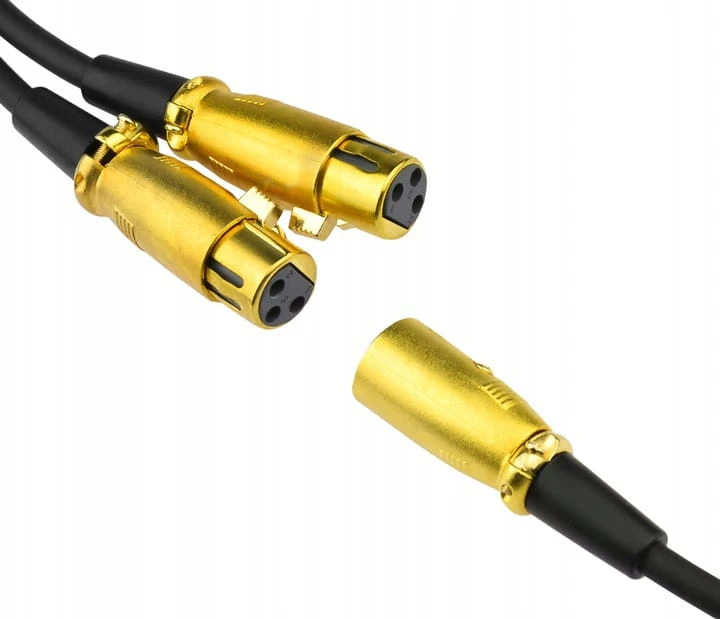 Kable audio, rozgałęziacz rozdzielacz 2x XLRż - XLRm Klotz - 1m