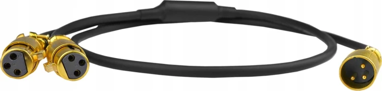 Kable audio, rozgałęziacz rozdzielacz 2x XLRż - XLRm Klotz - 1m