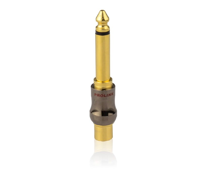 Wtyki głośnikowe, przejście wtyk jack 6,3 mm MONO - Gniazdo RCA Premium TAJ015