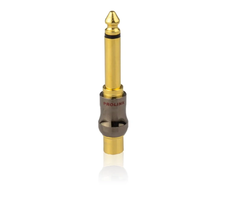 Wtyki głośnikowe, przejście wtyk jack 6,3 mm MONO - Gniazdo RCA Premium TAJ015