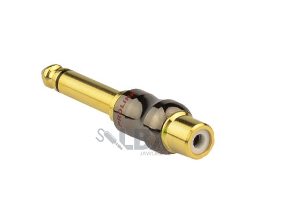 Wtyki głośnikowe, przejście wtyk jack 6,3 mm MONO - Gniazdo RCA Premium TAJ015