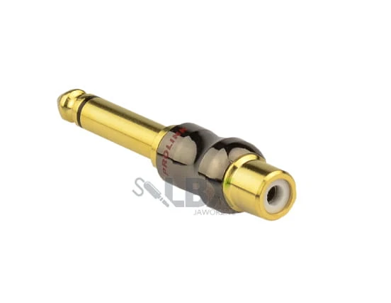 Wtyki głośnikowe, przejście wtyk jack 6,3 mm MONO - Gniazdo RCA Premium TAJ015