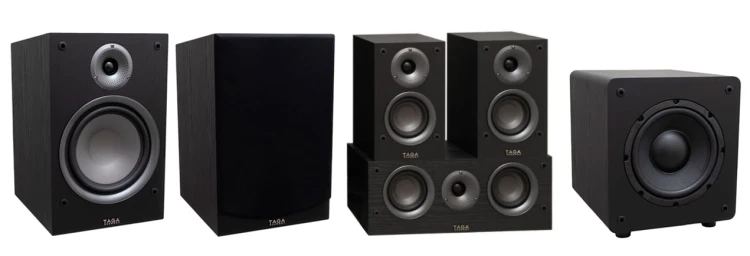 Kolumny głośnikowe kino domowe 5.1 Taga Harmony TAV-807B TSW-69