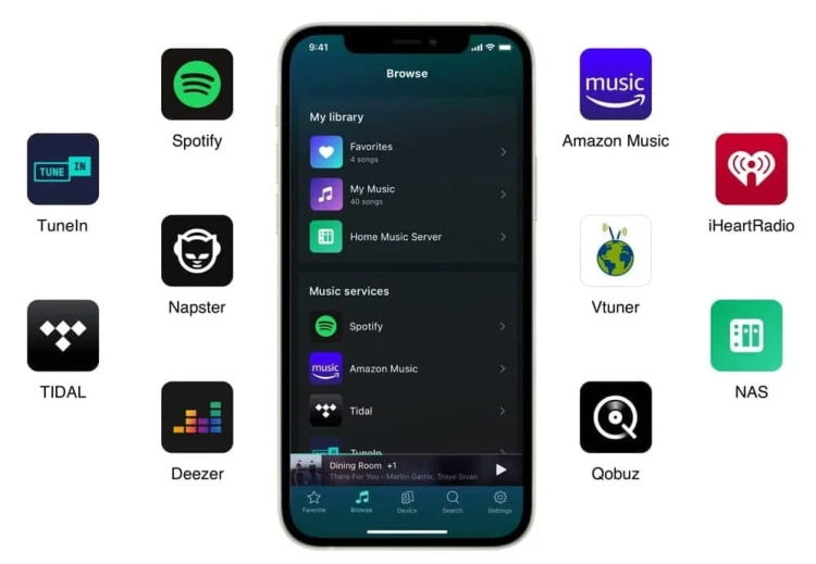 Odtwarzacz sieciowy streamer WIIM MINI Wi-Fi BT