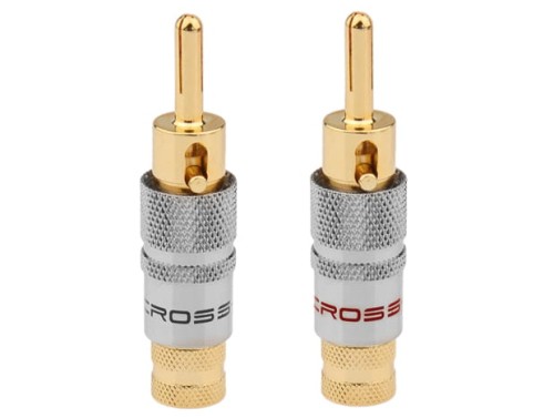 Wtyki głośnikowe banan Wtyki Cross-Tech W8