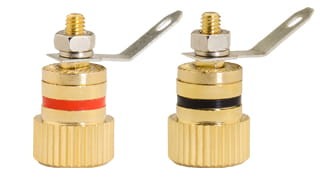 Gniazdka głośnikowe ścienne banan do montażu GN-3