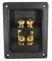 Gniazdo głośnikowe Terminal Bi-wiring 4 x BANAN T2