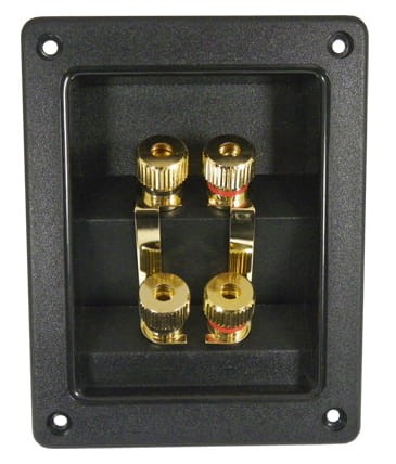 Gniazdo głośnikowe Terminal Bi-wiring 4 x BANAN T2