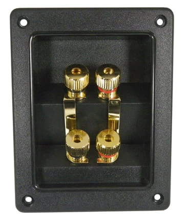 Gniazdo głośnikowe Terminal Bi-wiring 4 x BANAN T2