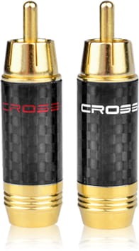 Wtyki głośnikowe RCA cinch złącze na kabel Cross-Tech