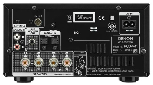 Amplitunery stereo CD DENON RCD-M41 Bluetooth - czarny