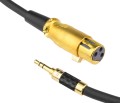 Kable jack XLR żeński - 3,5 mm Klotz - 1m