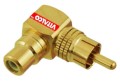 Przejściówka adapter kątowy RCA łącznik Vitalco
