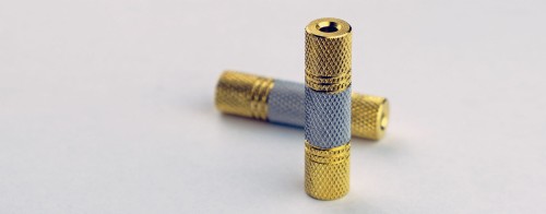 kable jack 3,5mm gniazdo - gniazdo beczka adapter łącznik