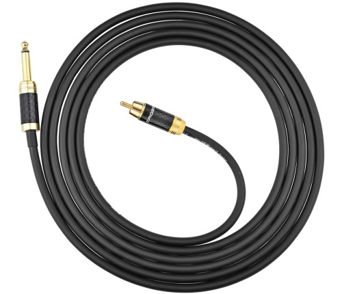 Kable jack 6,3 mm mono - RCA Klotz - 1m