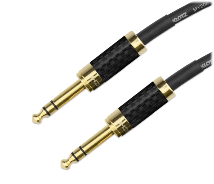 Kable jack 6,3 mm STEREO Klotz - 1m