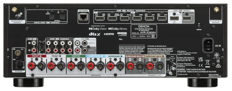 Kino domowe, amplitunery 7.2 8k Denon AVR-X2800H WiFi