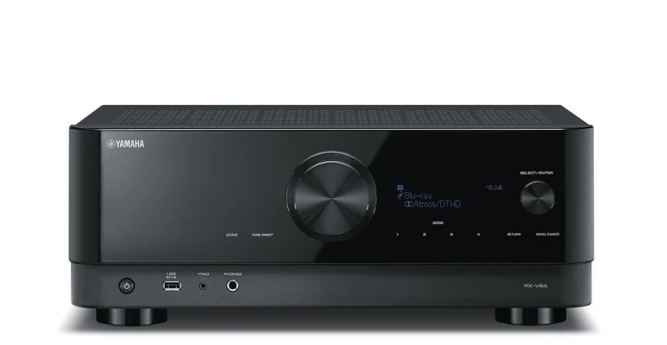 Amplitunery, kino domowe 7.2 Yamaha RX-V6A Czarny