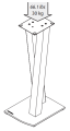 Stojaki Standy pod kolumny NorStone WALK - para