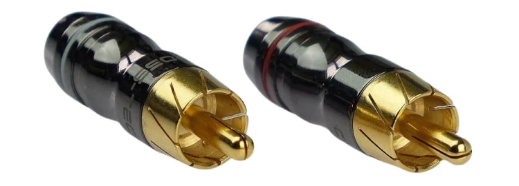 Wtyk RCA cinch złącze na kabel Cross-Tech IY