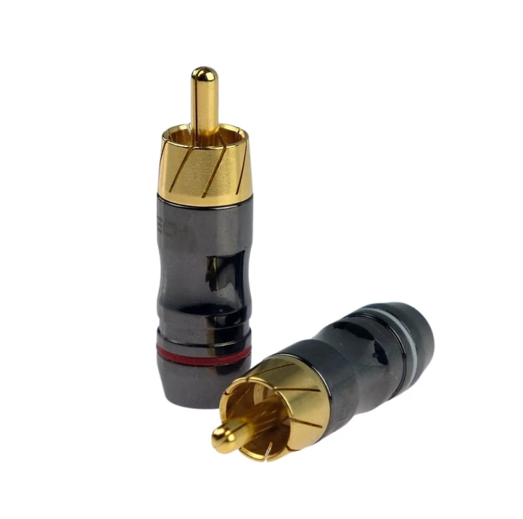 Wtyk RCA cinch złącze na kabel Cross-Tech IY