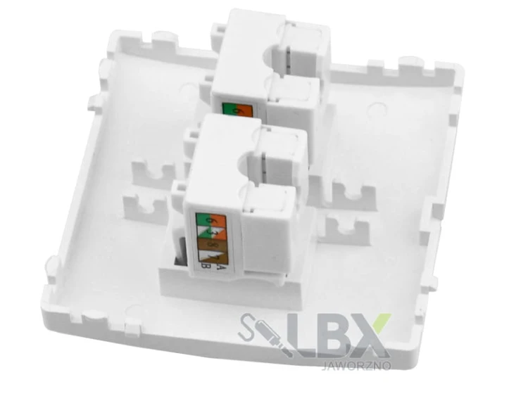 Gniazdo internetowe ścienne terminal 2 x RJ-45