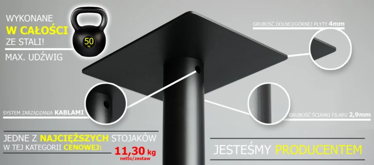 Stojaki standy podstawy pod kolumny głośniki S1